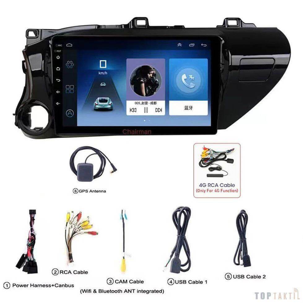 AUTORADIO TOYOTA Hilux 6G-128 ANDROID 13 DOUBLE ENREGISTREMENT