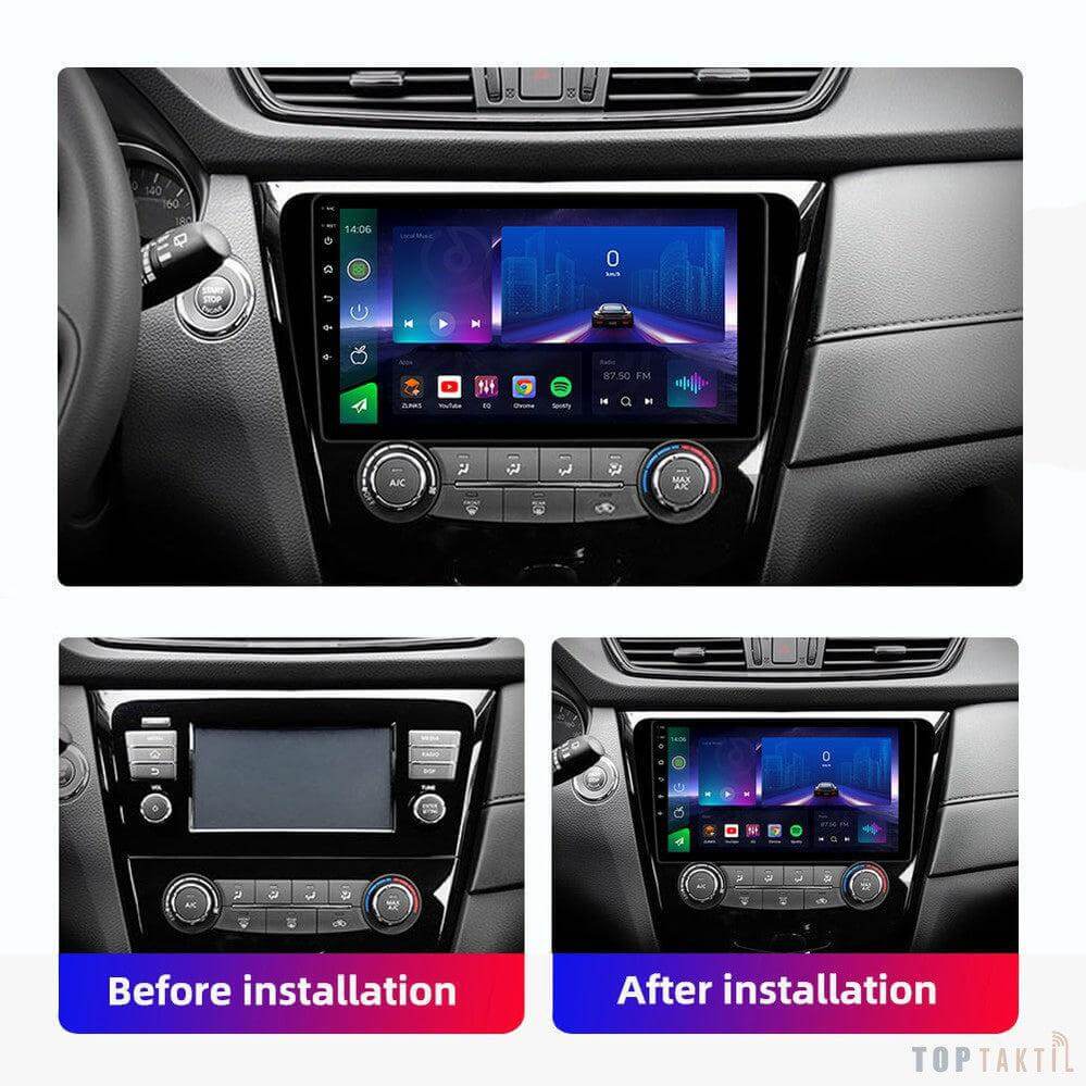 AUTORADIO pour Nissan Qashqai X-TRAIL 6G-128 ANDROID13 DOUBLE ENREGISTREMENT