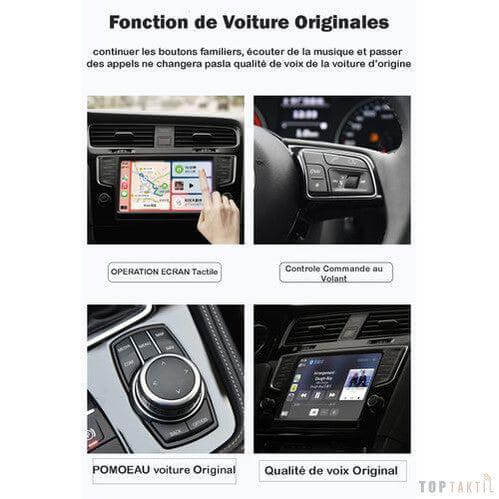 Carpuride Carplay Ecran Tactile Voiture Radio Apple Maroc