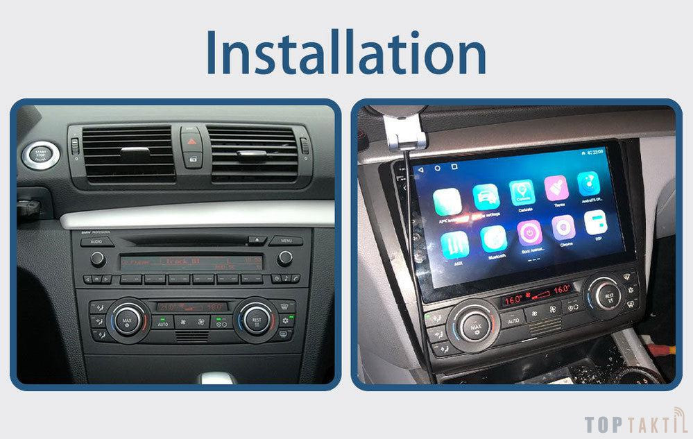 Autoradio Android 12//2G-32G-BMW 1 Series E88 E82 E81 E87 2004-2012