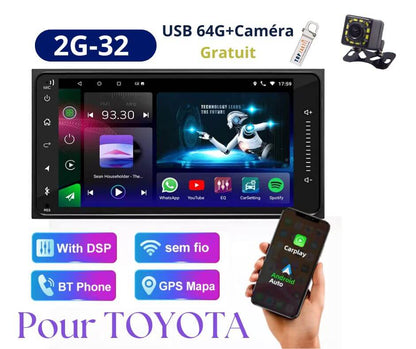 JMANCE - Autoradio Android 13 pour TOYOTA Carplay/Android Auto