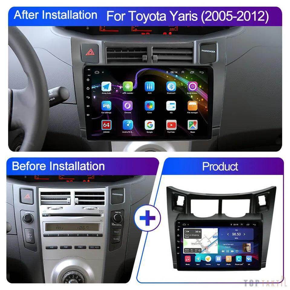 Poste Android 12 Toyota Yaris 2005-2012 //2G-32//