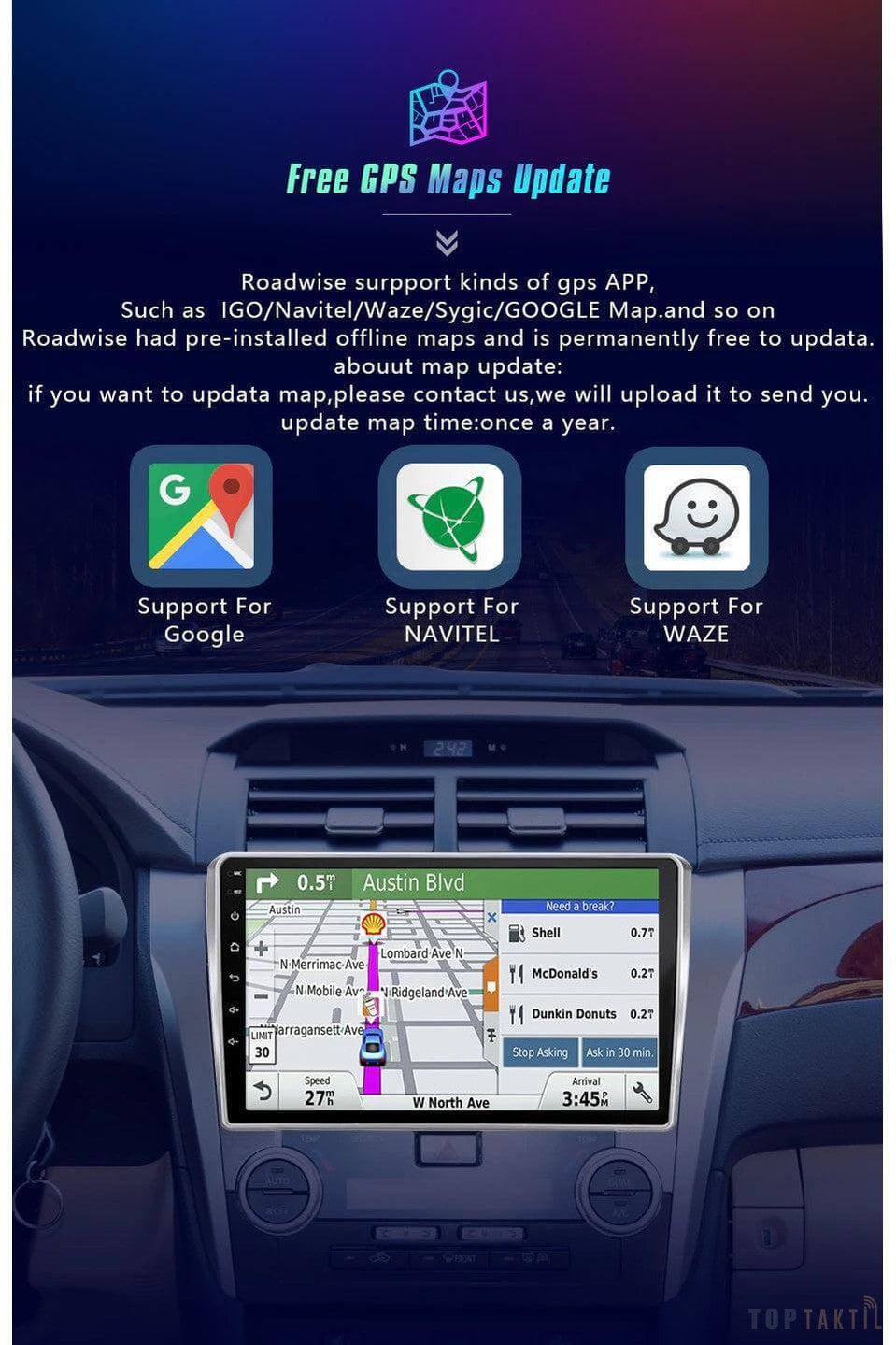 Poste Android 12//2G-32G Citroën C4, c-Triomphe, C-Quatre (2004-2009)