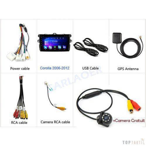 Poste Android 12//2G-32//TOYOTA Corolla 2007-2012