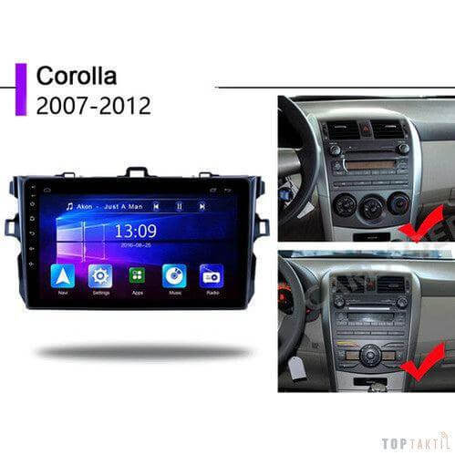 Poste Android 12//2G-32//TOYOTA Corolla 2007-2012