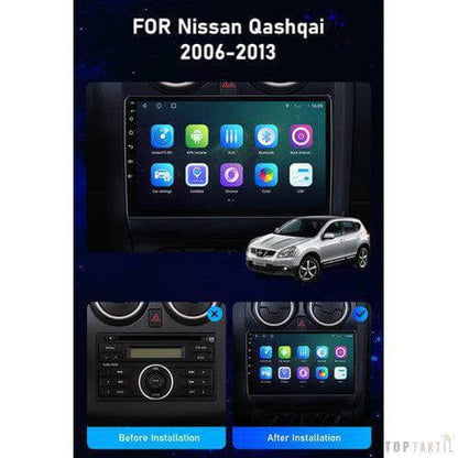 Poste Android10//2G-32//NISSAN Qashqai 2006-2013/Carplay-Android auto