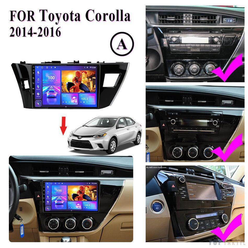 Poste Android12//2G-32//TOYOTA COROLLA 2014-2016