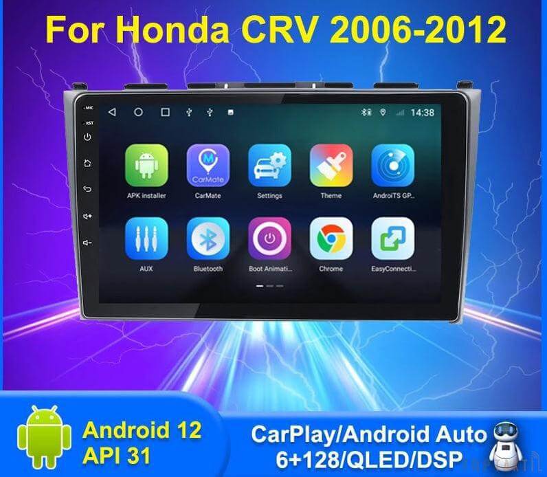 Poste Autoradio Android 12//2G-32G-HONDA CRV 2006-2012