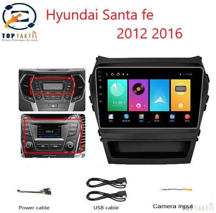 Poste Autoradio Android 12//2G-32G Hyundai Santa fe 2018