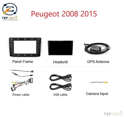 Poste Autoradio Android 12//2G-32G Peugeot 208/2008 - 2015