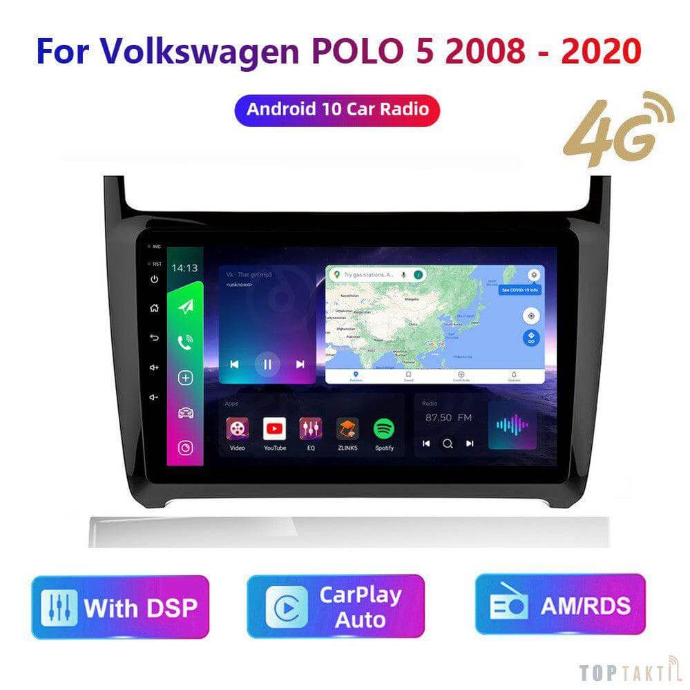 Poste Autoradio Android 12//2G-32G-Volkswagen POLO 2008-2016