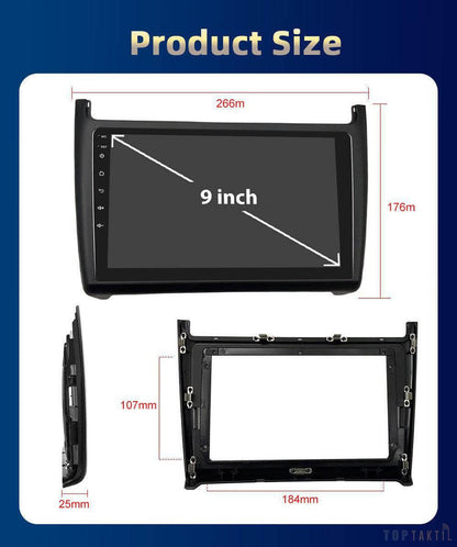 Poste Autoradio Android 12//2G-32G-Volkswagen POLO 2008-2016