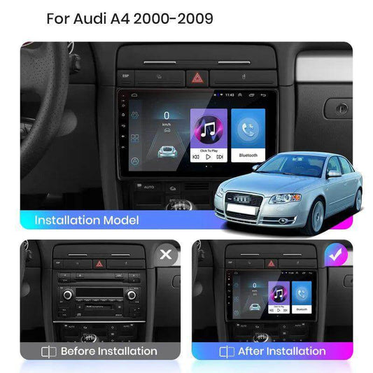 Poste Autoradio Android 13//4G-64G-AUDI A4 2002-2008