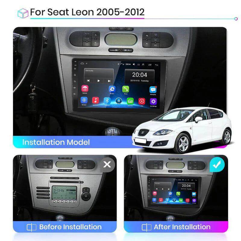 Poste Android 13//4G-64// SEAT LEON 2005-2012/Carplay-Android Auto