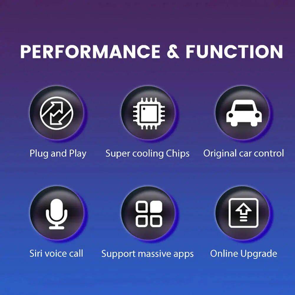 Adaptateur Carplay sans fil pour iOS pour Android Carplay sans fil Le Wifi  2.4ghz / 5ghz Auto Car Adapter O